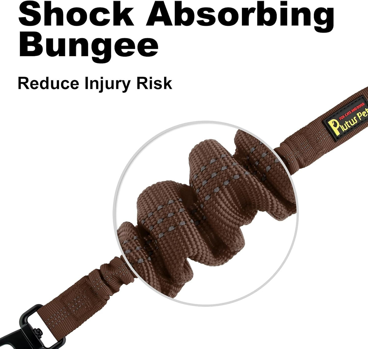 Plutus Pet Dog Seat Belt for Car - Chocolate - image 4