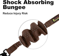 Plutus Pet Dog Seat Belt for Car, Adjustable Dog Car Harness with Carabiner Clip, Reflective Safety Dog Seatbelt Leash with Elastic Bungee, Chocolate