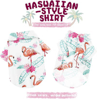 Hawaiian dog shirt with pineapple print and button-up front - view 2