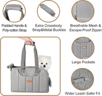 Dog Purse Carrier for Small Dogs Cats Rabbits Up to 12lbs - Grey - image 3