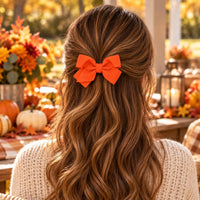 Motique Accessories 4 inch dusty rose grosgrain hair bow for girls on a metal alligator clip - view 19
