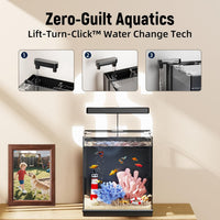 Beta Fish Tank, for Men, Fish Tanks for Kids & Starter - Black - image 4