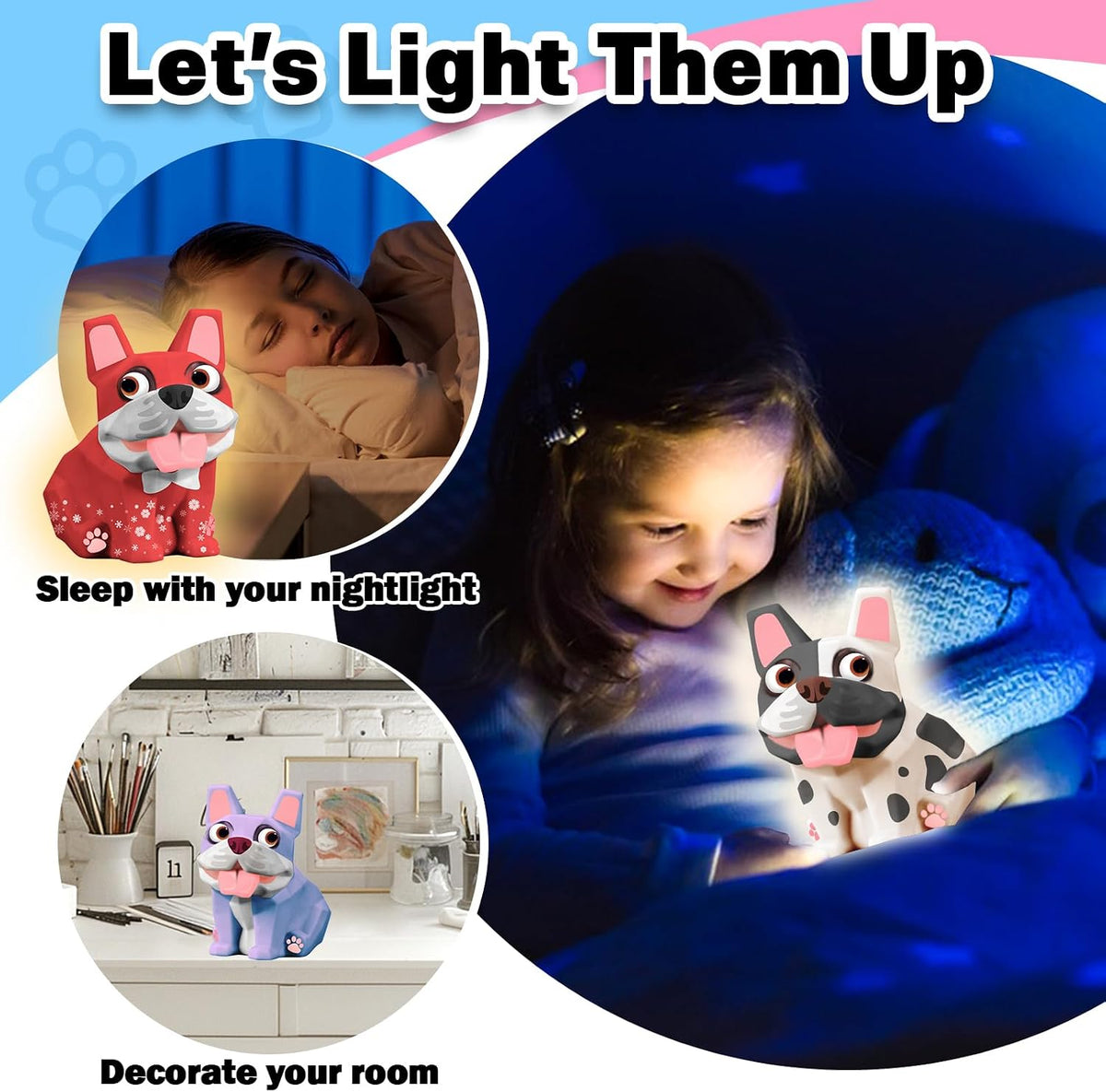 FUNZBO 4.3in Paint Your Own Dinosaur Lamp Kit - Bulldog - image 4