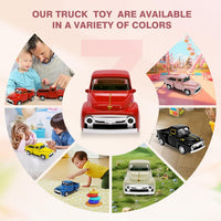 Little Blue Truck Toy,1:32 Pull Back Cars Toy for Kids Boys Girls – Fun for Kids & Family - Red - image 4