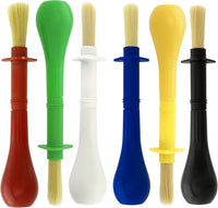 U.S. Art Supply 10-Piece Thick Paint Brush Set - Jumbo Tempera