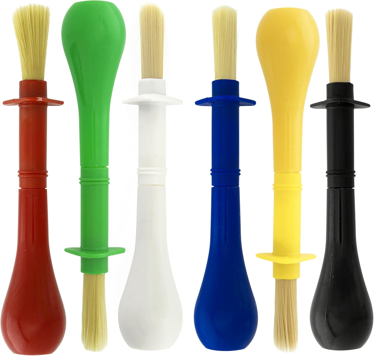 U.S. Art Supply 10-Piece Thick Paint Brush Set - Jumbo Tempera