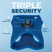 Best Pet Supplies Voyager Step-in Air All Weather Mesh Harness - Royal Blue / XL (Chest: 20.5 - 23") - image 2