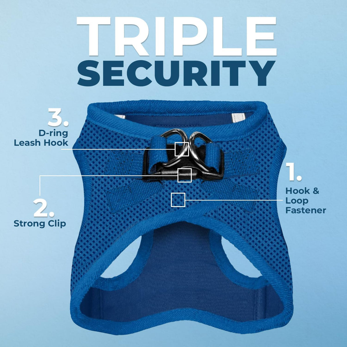 Best Pet Supplies Voyager Step-in Air All Weather Mesh Harness - Royal Blue / XL (Chest: 20.5 - 23") - image 2