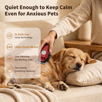 Dog Cordless Grooming Kit Low Noise for Heavy Thick Hair&Coats – Essentials for Dogs - Red - image 4