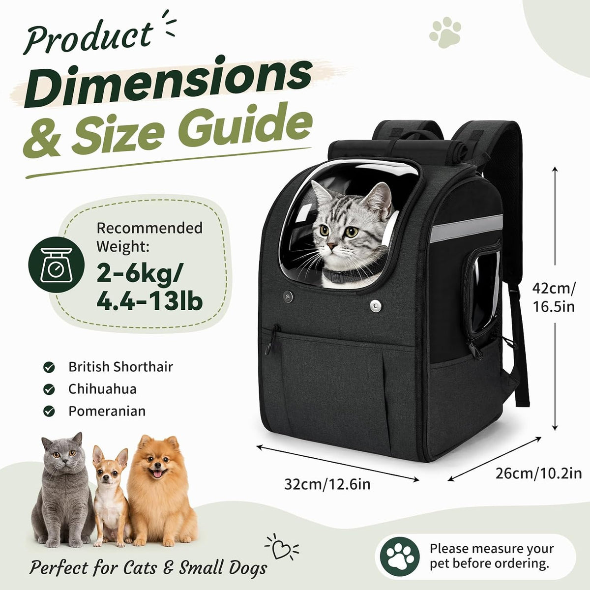 Apollo Walker Cat Carrier Backpack, Spacious - image 4
