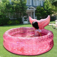 Benelet 47 inch inflatable mermaid kiddie pool and ball pit - view 3