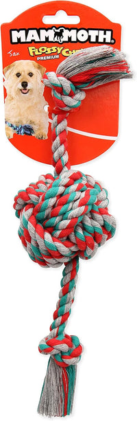 Mammoth Pet Products Flossy Chews Color Monkey Fist Ball with Rope - Small (13 in) / 1 - image 2