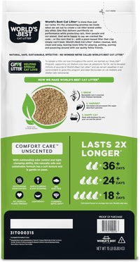 World's Best Cat Litter, Comfort Care, Unscented, Odor Control - 15 lb - image 4