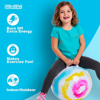 WALIKI Hopper Ball for Adults, Jumping & Hopping Ball for Mom - Multicolored / Small: Ages 3-6 (18”/45CM) - image 3