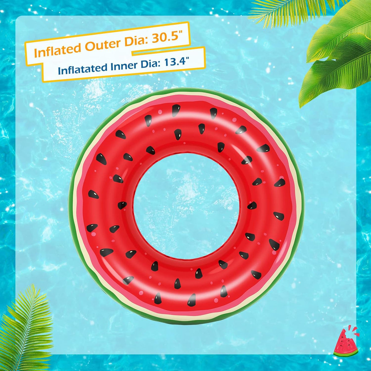 Jasonwell Inflatable Pool Floats Kids - Watermelon Red Green / Large / 2 - image 4