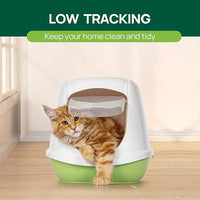 18lbs Tofu Cat Litter Clumping, Flushable, Dust-Free, Low Tracking, Lightweight, Ultra Absorbent and Fast Drying, 100% Natural Pea Husk Kitty Litter Solubility in Water, (9lbs×2bags)