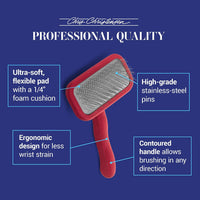 Chris Christensen Mark I Slicker Brush for Dogs - Mark II Small-RED - image 4