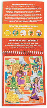 Water Reveal Coloring Scripture Book for Kids. – Fun for Kids & Family - Aqua Brush Old Testament #1 - image 4