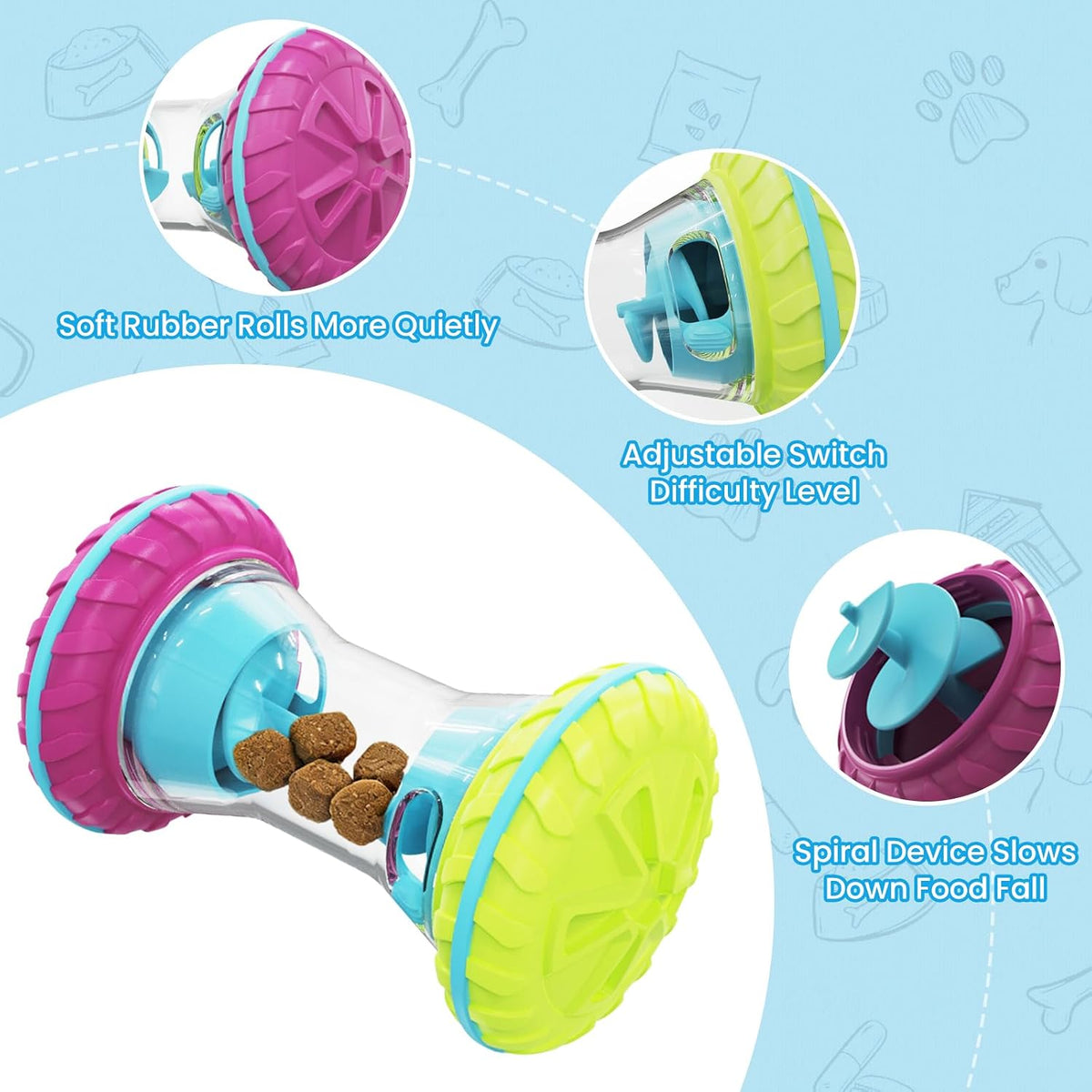 Interactive Dog Toys, Dog Puzzle Toys for Smart - Green - image 3