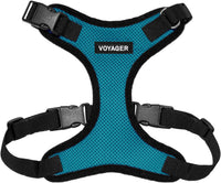 Voyager Step-in Lock Dog Harness, Pink - Harness (Turquoise/Black Trim) / XL (Chest: 23 - 28")