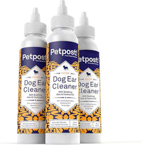 Petpost | Dog Ear Cleaner - Natural Coconut Oil Solution - Best Remedy for Odor - Dog Ear Problems - Chemical & Irritant Free 8 oz.
