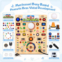 Busy Board with LED Light Switches - Large School Busy Board - image 2