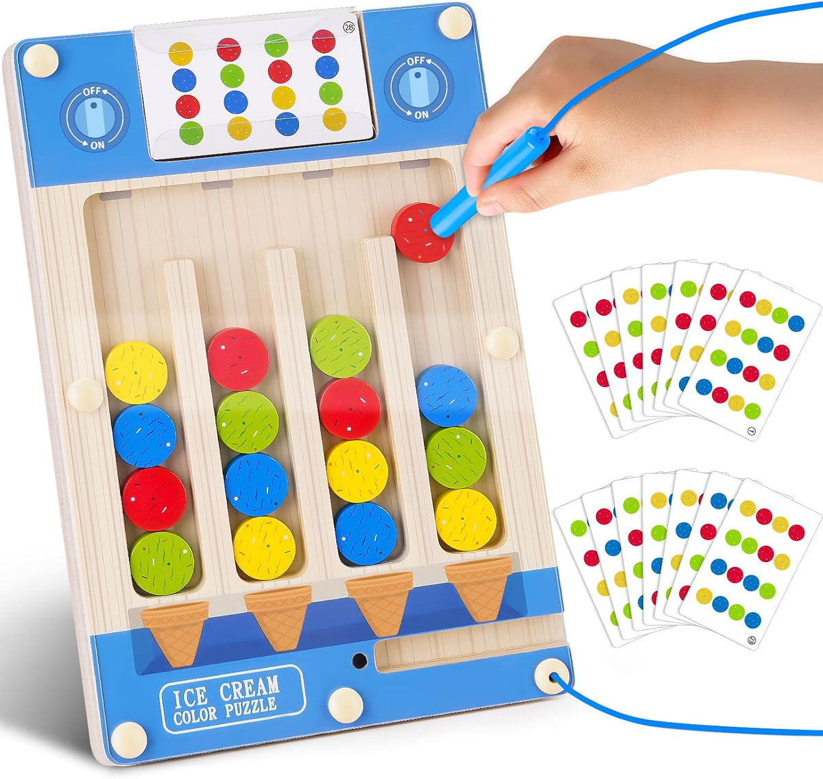Montessori Toys for 3 4 5 6 Year Old Boys Girl - Ice Cream