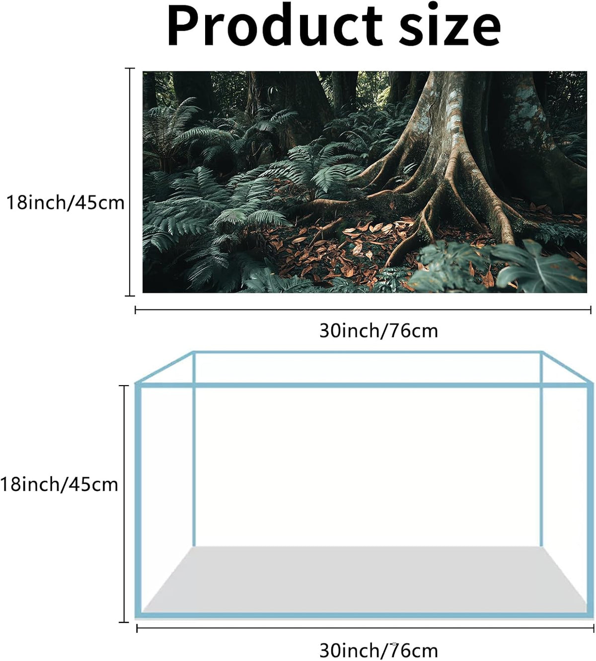 3 PCS Terrarium Background - 30x18 Inch - image 2