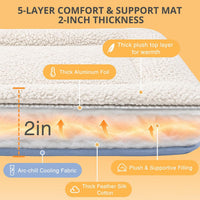 Cooling Mat for Dogs, 28"x 19" Thick & Durable Dog Cooling Mat - Light Gray / M - image 3