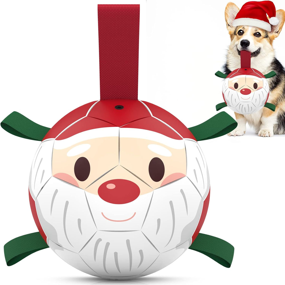 QDAN Dog Toys Dog Balls, Herding Balls - Christmas 1 / 6 Inch
