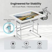 ALL4JIG 1500 Piece Light-Weight Adjustable Tilting Plastic Jigsaw - White / Small-1000pcs - image 4