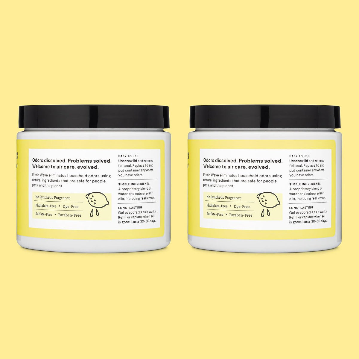 Fresh Wave Lemon Odor Removing Gel - Lemon / 15 Fl Oz (Pack of 4) - image 4