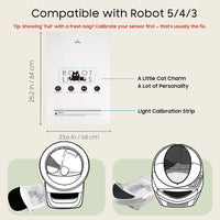 90 Pack Cat Litter Box Robot Model 5/4/3 Waste Bags - White / 1 Count (Pack of 90) - image 2