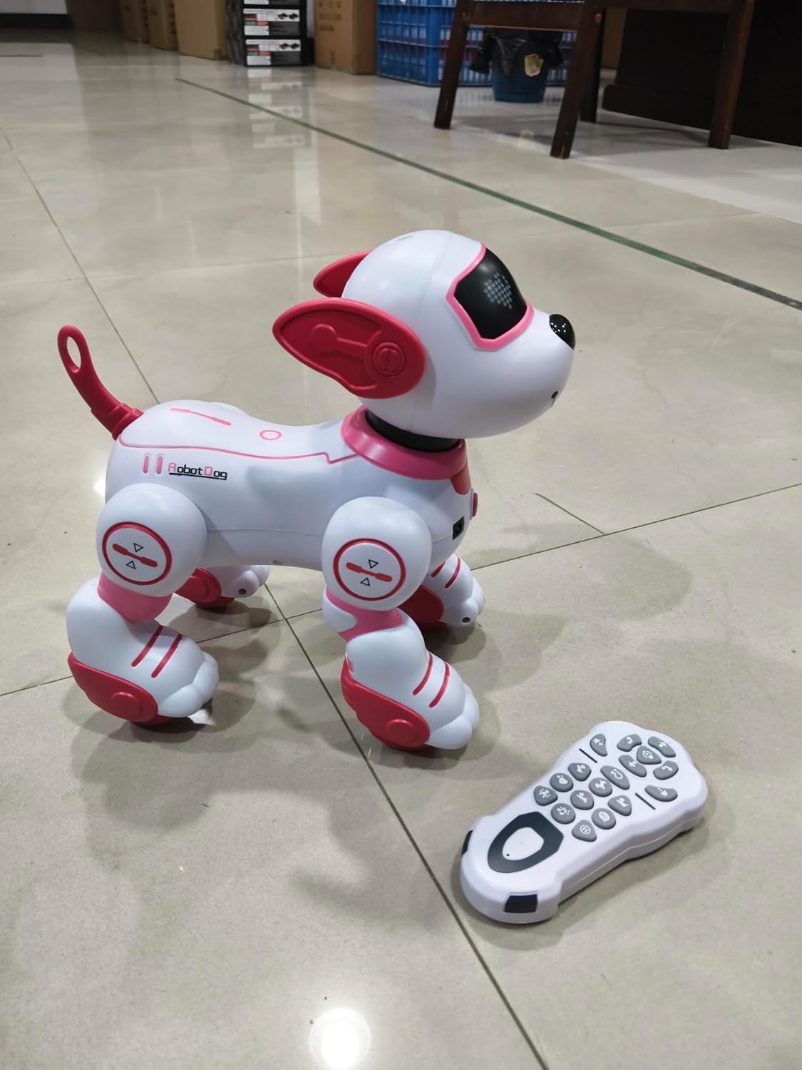 FUUY interactive remote control robot dog for kids in blue - view 10
