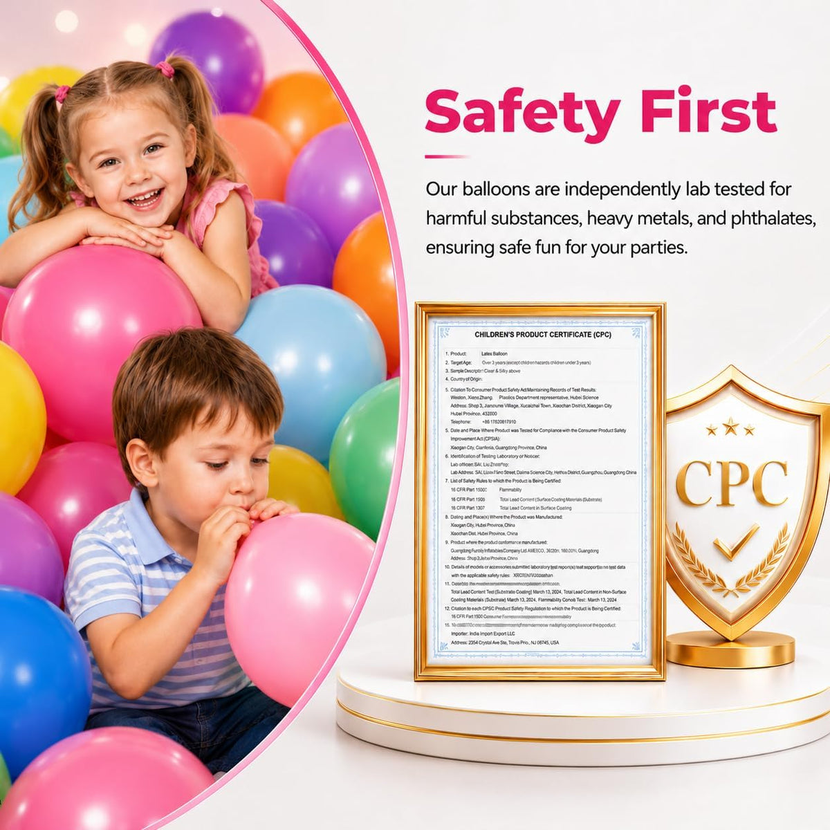 Bezente Assorted Latex Rainbow Balloons 100 Pack 12 inch – Fun for Kids & Family - 05-gold-s31 / 18inch (Large) - image 4
