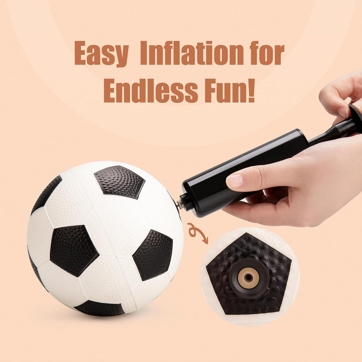 Soft Sports Balls for Kids - 4 Inflatable Balls 5" - image 3