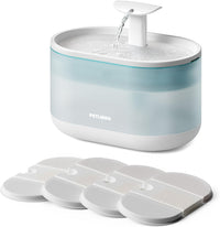PETLIBRO Upgrade Cat Water Fountain Stainless Steel Tray - white / Basic Fountain