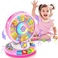 Duchong Learning Toy for Kids 1 2 3 Year Old Boys Girls - Pink