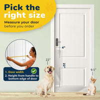 PROTECTO Door Protector from Dog Scratching, 35.5x24 - 2-pack Clear / 22 x 4" - image 2