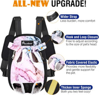 Pawaboo Pet Front Carrier Backpack for Small Medium Dogs – Essentials for Dogs - Purple Marble / Extra Large (Pack of 1) - image 2