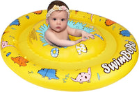 Inflatable Baby Swimming Float with Safety Seat Fun Swimming Pool - Colorful Dinosaur - image 4