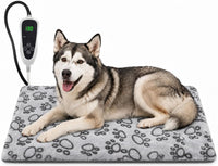 Large Dog Heating Pad 36x24 in with Normally Open Function – Essentials for Dogs - Grey / 36 x 24 in