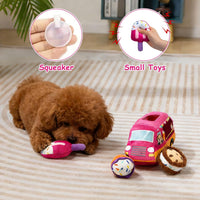 Hollypet Squeaky Hide and Seek Dog Toys for Small and Medium Dogs - Ice Cream Truck - image 4