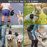 PetAmi Dog Poop Bag Holder for Leash - Black / 1 Count (Pack of 1) - image 2