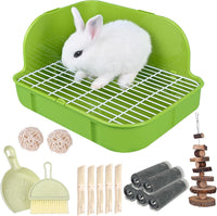 RUBYHOME Rabbit Litter Box Toilet - Green