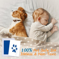 Inkless Paw Print Kit, Dog Paw Print Kit, Dog Nose Print Kit - Colors / Medium-Large 4 Pack - image 3