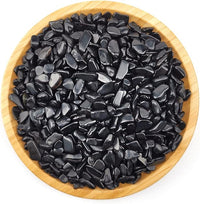 WAYBER 1 Lb/460g Black Obsidian Quartz Crystal Stones Irregular Decorative Rocks Aquarium Pebbles Gravels for Fish Turtle Tank/Succulent Plants/Air Plants Decoration (Fill 1 Cup)