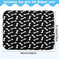 Eccliy 20 Pcs Puppy Blanket Fleece Pet Dog Throw - Mix / 39 x 28 Inch - image 2