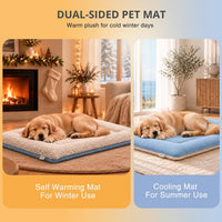 Cooling Mat for Dogs, 28"x 19" Thick & Durable Dog Cooling Mat - Light Gray / M - image 4