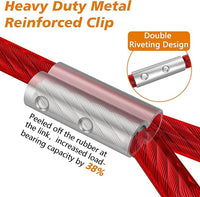 XiaZ Tie Out Cable for Dogs, 100FT Dog Leads for Yard, Heavy Duty Pet Tie Out Cable for Large Dogs Up to 250lbs, Durable Dog Runner Tether Line for Yard or Camping
